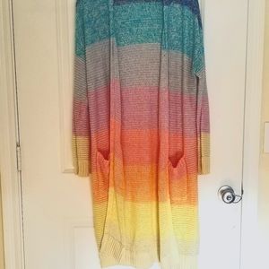 AE Rainbow Maxi Cardigan